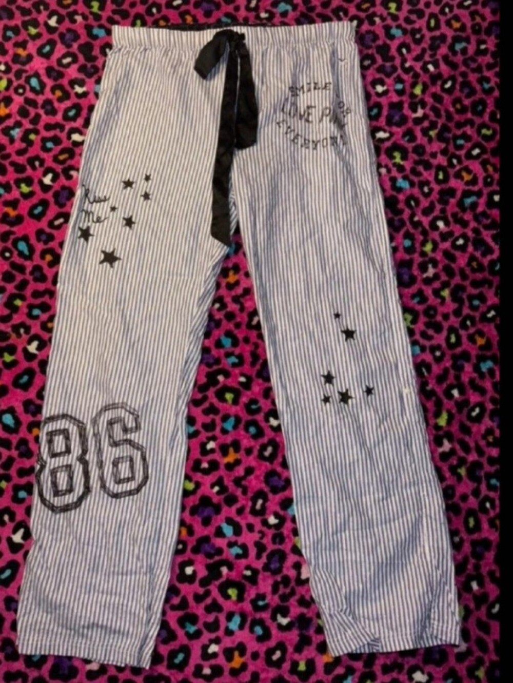 Vintage Victoria's Secret PINK Striped Pajama Pants